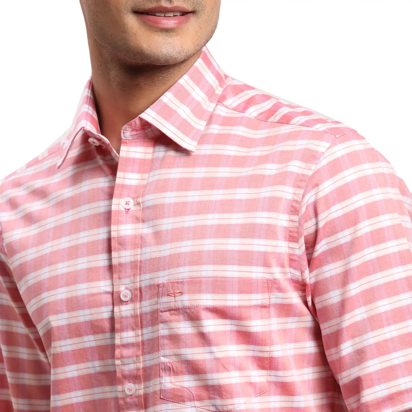 Men Blue Regular Fit Checks Cotton Full Sleeves Shirts