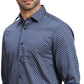 Men Red Regular Fit Print Cotton Full Sleeves Shirts