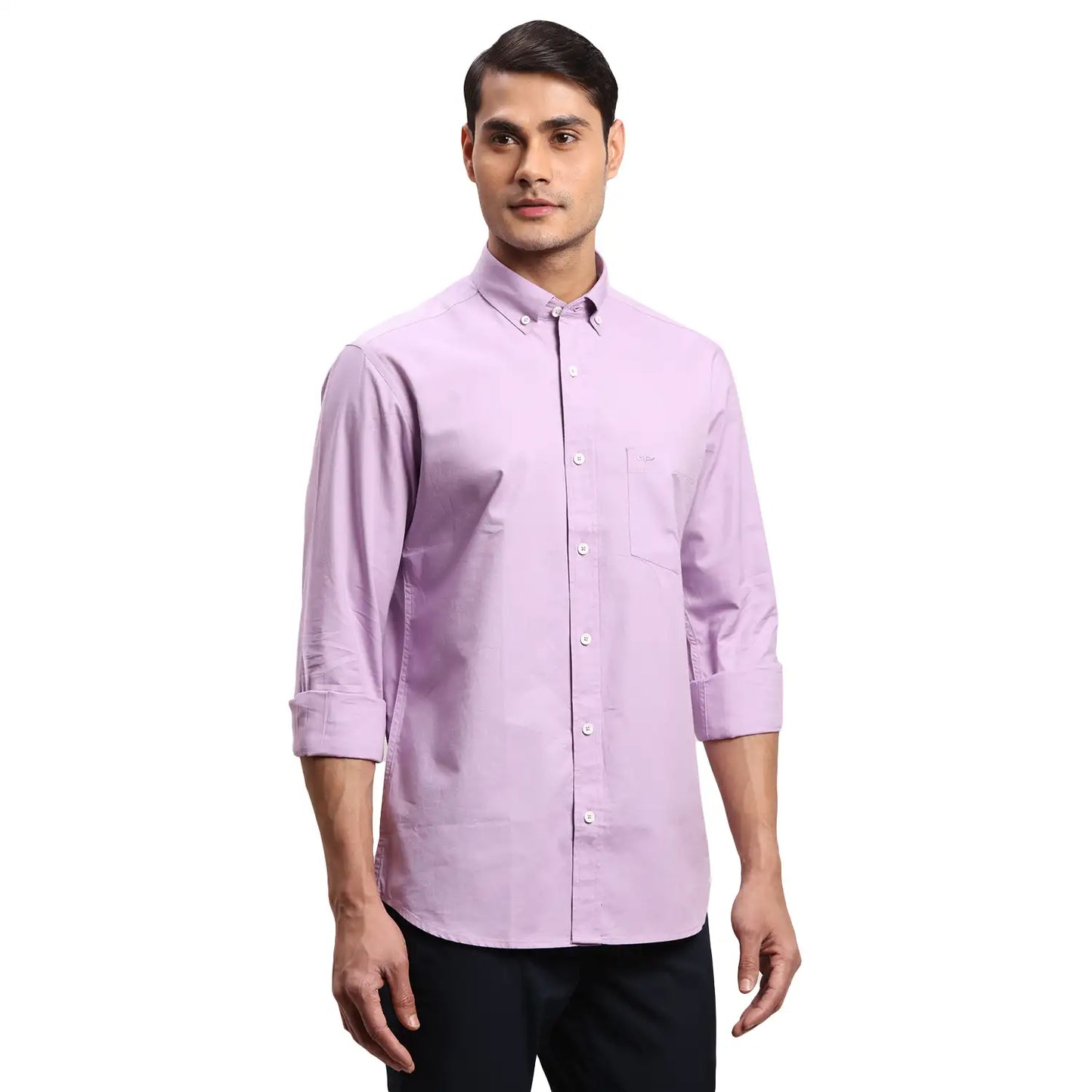 Men Blue Regular Fit Stripe Cotton Full Sleeves Shirts