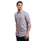 Men Green Regular Fit Checks Cotton Full Sleeves Shirts