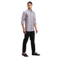 Men Green Regular Fit Checks Cotton Full Sleeves Shirts