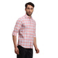 Men Yellow Regular Fit Checks Cotton Full Sleeves Shirts