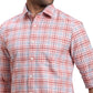Men Yellow Regular Fit Checks Cotton Full Sleeves Shirts