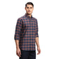 Men Red Regular Fit Print  Cotton Full Sleeve  Shirts