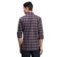 Men Red Regular Fit Print  Cotton Full Sleeve  Shirts