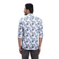 ColorPlus Men White Stripe Regular Fit Cotton Full Sleeve Shirt
