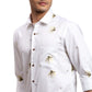 Men Blue Regular Fit Print Cotton Full Sleeves Shirts