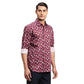 Men Blue Regular Fit Checks  Cotton Full Sleeve  Shirts
