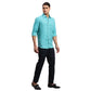 Men Red Regular Fit Weft Chambray Linen Full Sleeves Shirts
