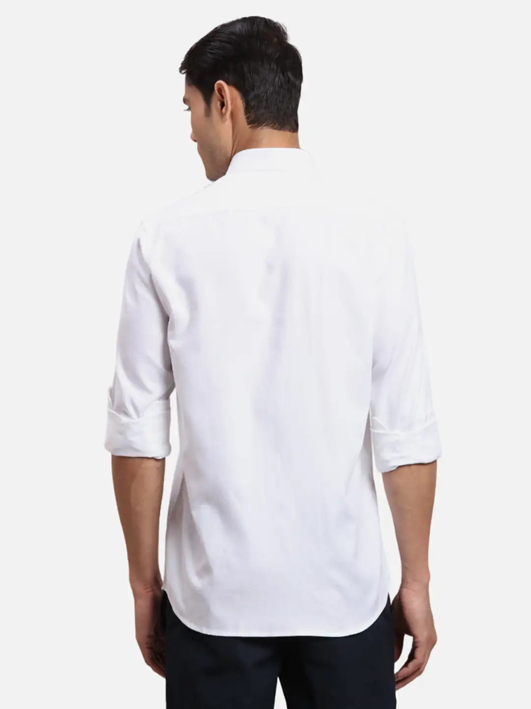 ColorPlus Men Orange Checks Regular Fit Cotton Full Sleeve Shirt