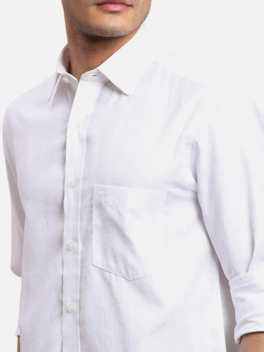 ColorPlus Men Orange Checks Regular Fit Cotton Full Sleeve Shirt