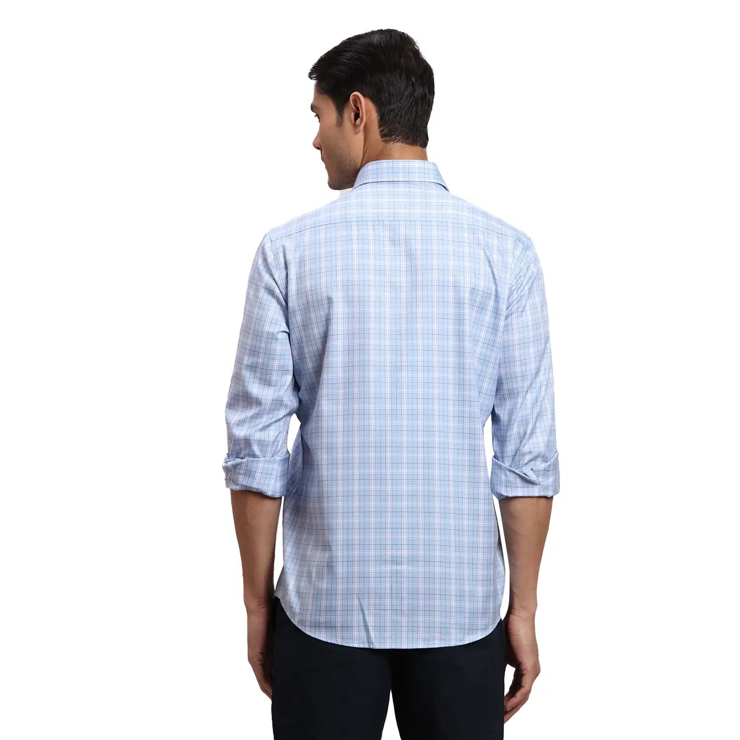 Men Fawn Regular Fit Checks  Cotton Full Sleeve  Shirts