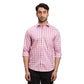 Men Blue Regular Fit Checks  Cotton Full Sleeve  Shirts