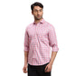 Men Blue Regular Fit Checks  Cotton Full Sleeve  Shirts
