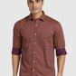 Men Khaki Tailored Fit Solid Cotton Blend Trouser