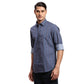 Men White Regular Fit Print Cotton Full Sleeves Shirts