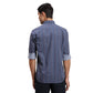 Men White Regular Fit Print Cotton Full Sleeves Shirts