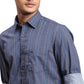 Men White Regular Fit Print Cotton Full Sleeves Shirts