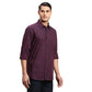 Men Violet Regular Fit Yarn Dyed Cotton Full Sleeves Shirts