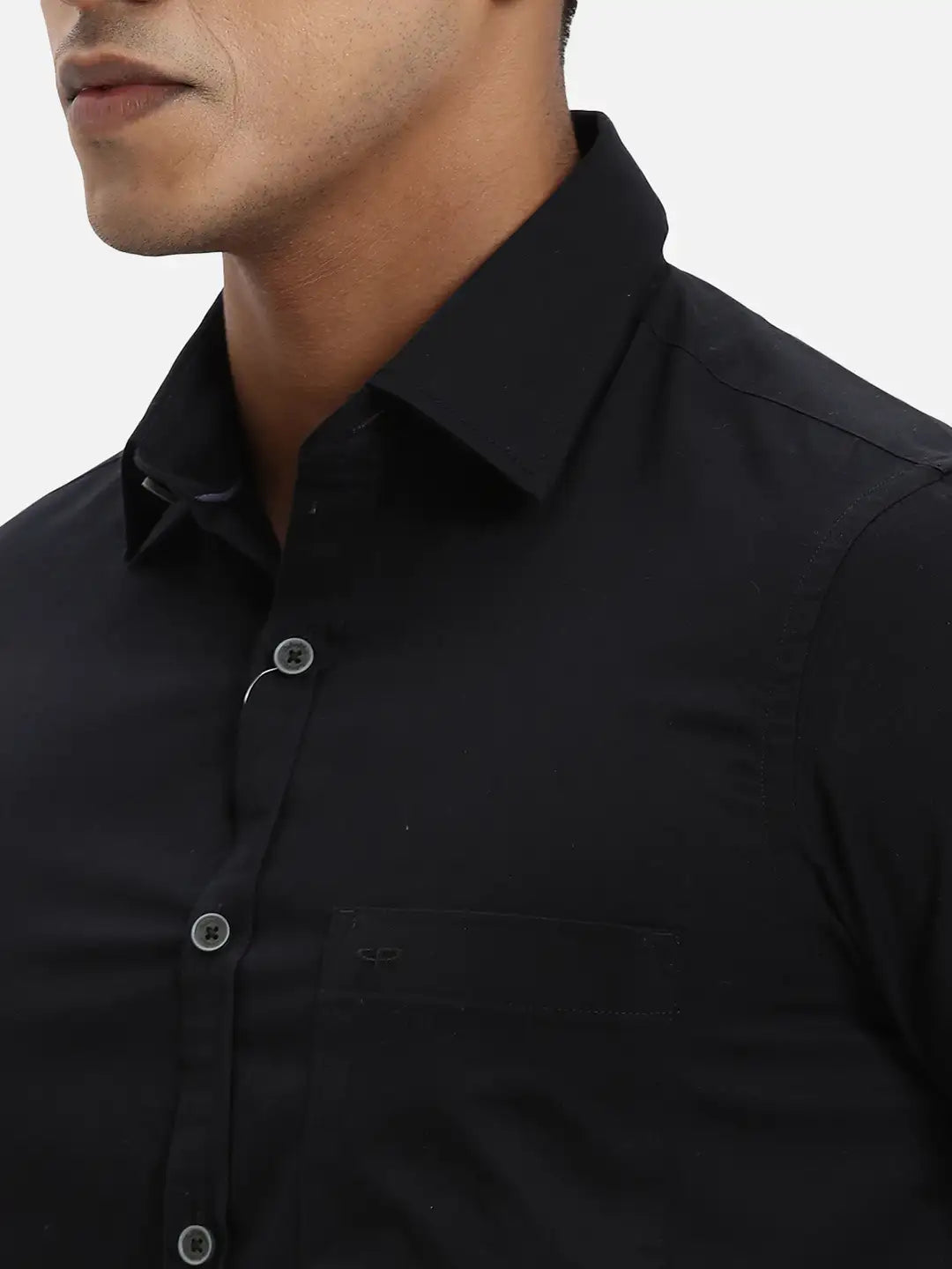 ColorPlus Regular Fit Solid Dark Green Shirt