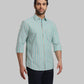 ColorPlus Regular Fit Striped Medium Red Shirt