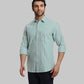 ColorPlus Regular Fit Striped Medium Red Shirt