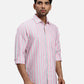 ColorPlus Regular Fit Printed Medium Green Shirt