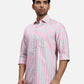ColorPlus Regular Fit Printed Medium Green Shirt