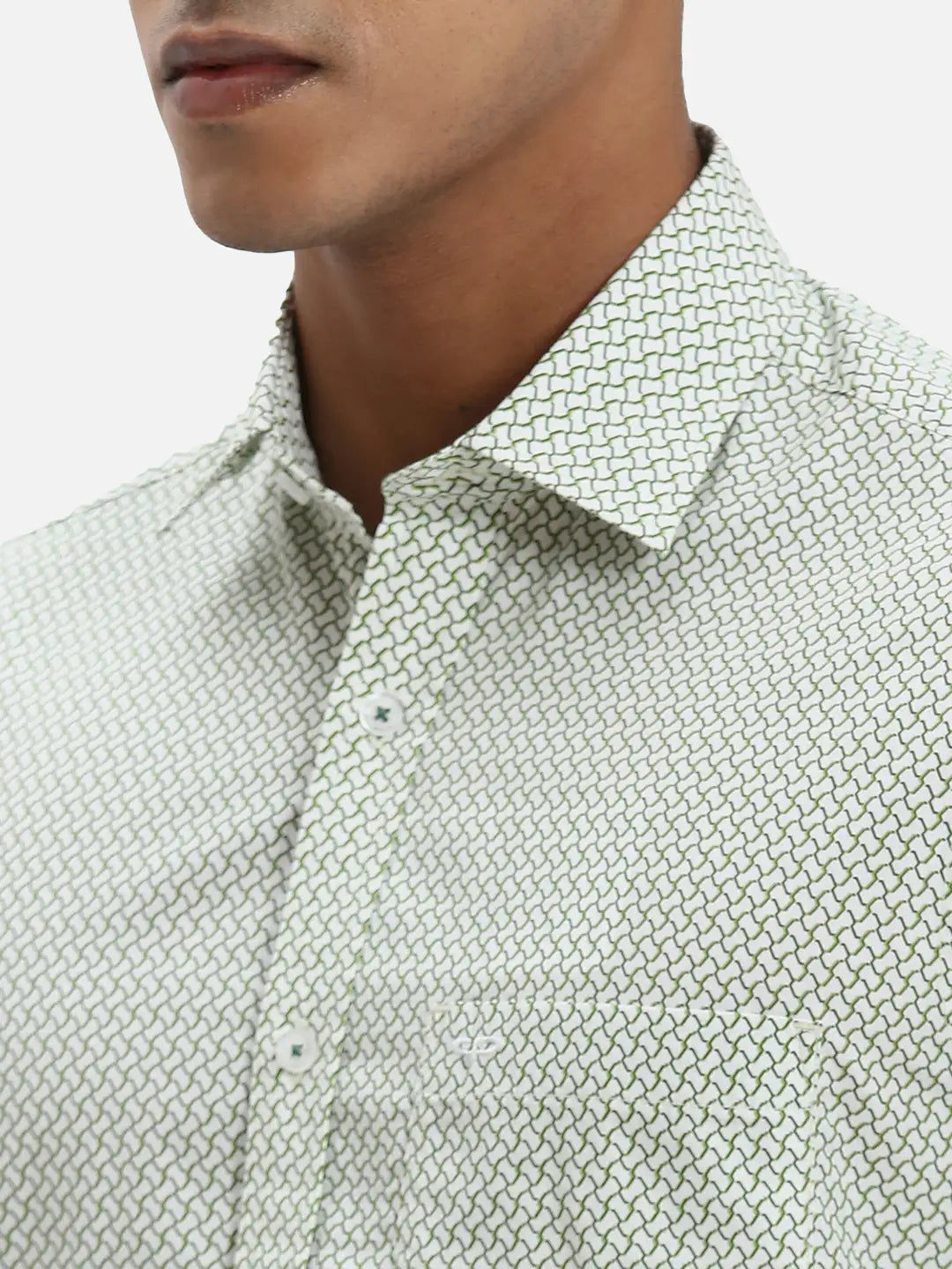 ColorPlus Regular Fit Printed Medium Violet Shirt
