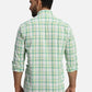 ColorPlus Regular Fit Checkered Medium Red Shirt