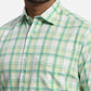 ColorPlus Regular Fit Checkered Medium Red Shirt