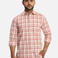 ColorPlus Regular Fit Checkered Medium Violet Shirt