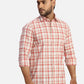 ColorPlus Regular Fit Checkered Medium Violet Shirt
