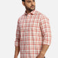 ColorPlus Regular Fit Checkered Medium Violet Shirt