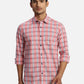 ColorPlus Regular Fit Printed Medium Green Shirt