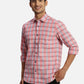 ColorPlus Regular Fit Printed Medium Green Shirt