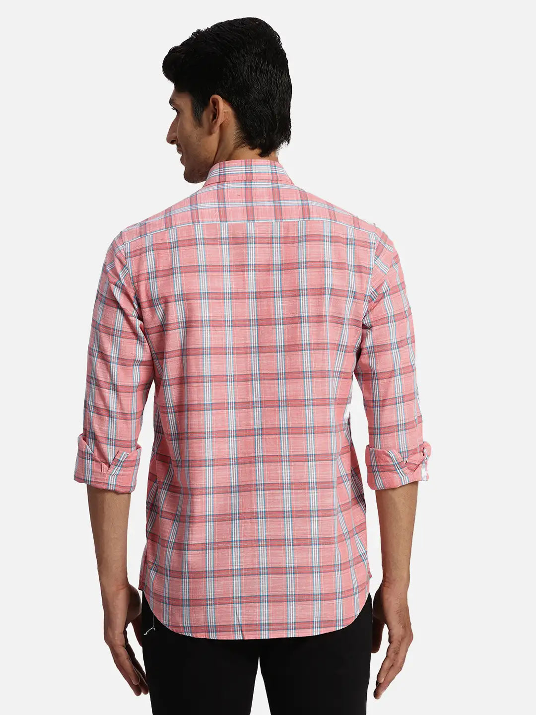 ColorPlus Regular Fit Printed Medium Green Shirt