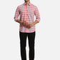 ColorPlus Regular Fit Printed Medium Green Shirt