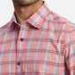 ColorPlus Regular Fit Printed Medium Green Shirt