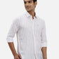 ColorPlus Regular Fit Checkered Medium Green Shirt