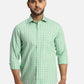 ColorPlus Regular Fit Checkered Medium Red Shirt