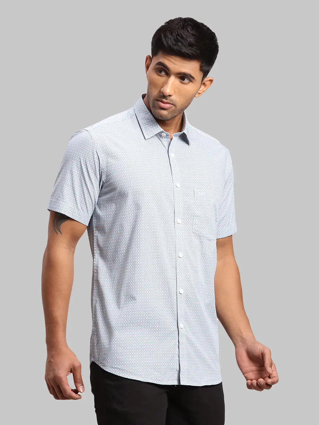 Men Tailored Fit Medium Red Shirt