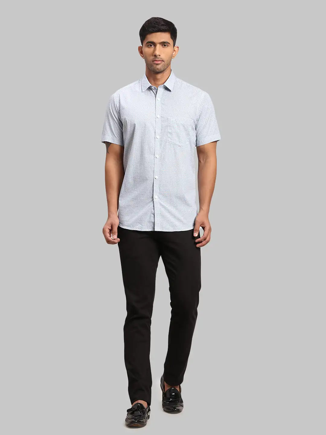 Men Tailored Fit Medium Red Shirt