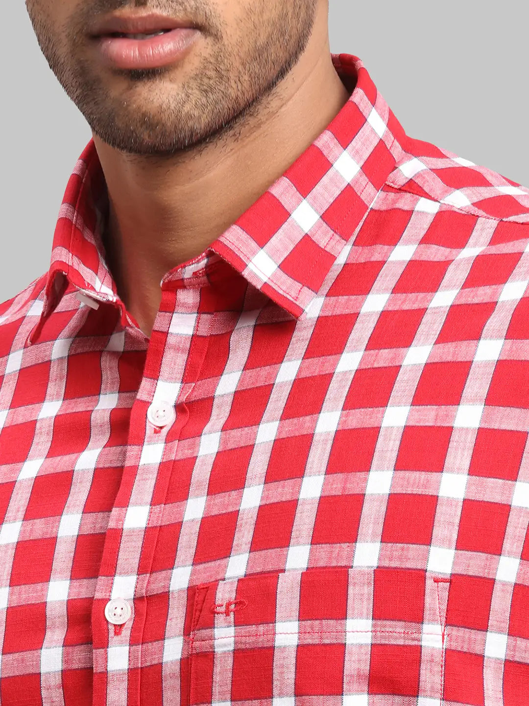 Men Tailored Fit Navy Shirt