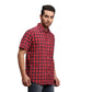 Men Tailored Fit Brown Shirt