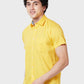 Men Tailored Fit Yellow Shirt