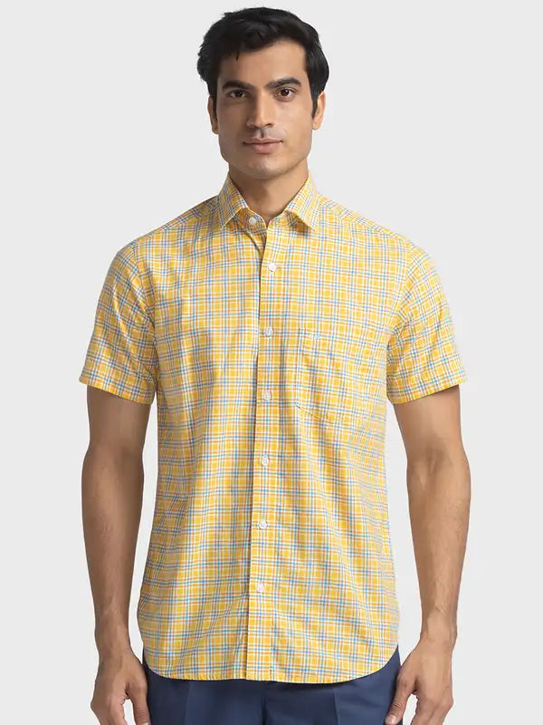 Men Tailored Fit Blue Shirt