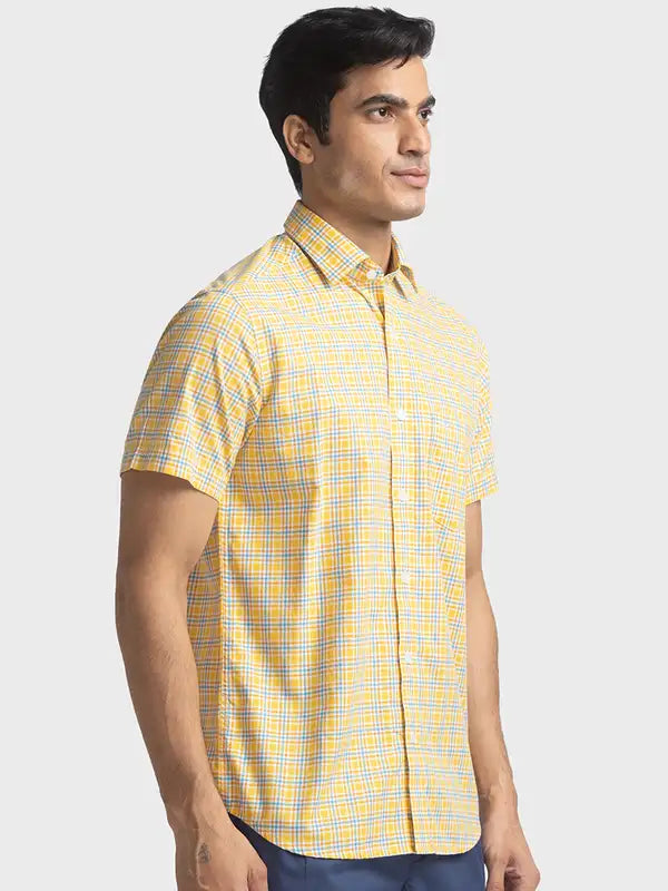 Men Tailored Fit Blue Shirt