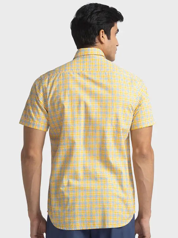 Men Tailored Fit Blue Shirt