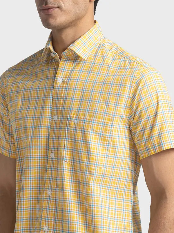Men Tailored Fit Blue Shirt
